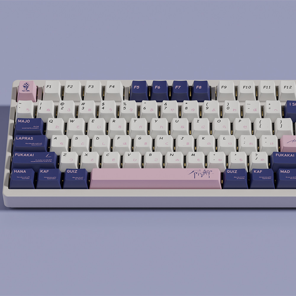 Home Office Layout - カスタムKafキーPBTキーキャップチェリープロファイル5面DYE昇華ANSIレイアウトISO Enter Outemu MXスイッチメカニカルキーボード用