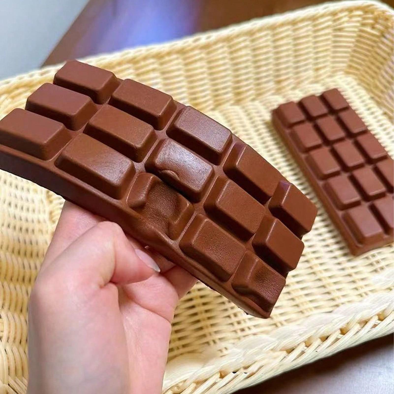 Home Office Jobs - 模擬チョコレートスクイーズトイ ソフトシリコン製 スローリバウンド オフィスストレス解消おもちゃ ハンドリラクゼーションギフト デスクトップオーナメント