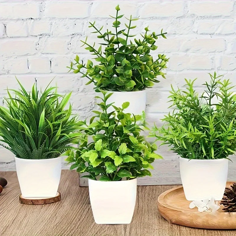 Home Office Jobs - 卸売 OEM/ODM 人工ミニ鉢植え偽スプレー ユーカリの植物ポット観葉植物ホーム オフィス用