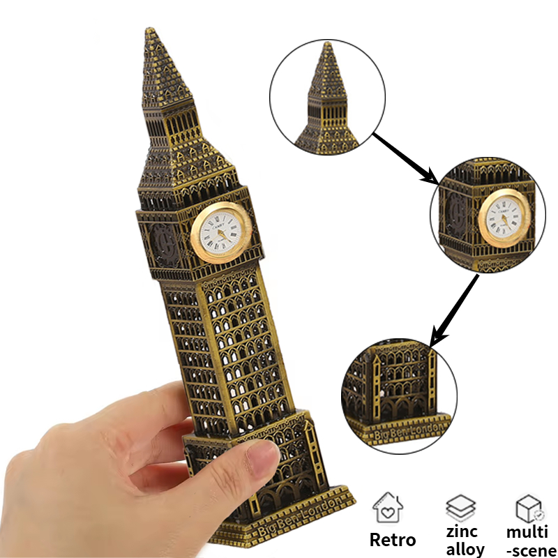Home Office London - ロンドンの象徴的なビッグベン像の高品質お土産。クリスマスギフトとして、ご自宅、オフィス、学校のデスクトップ装飾に最適です。