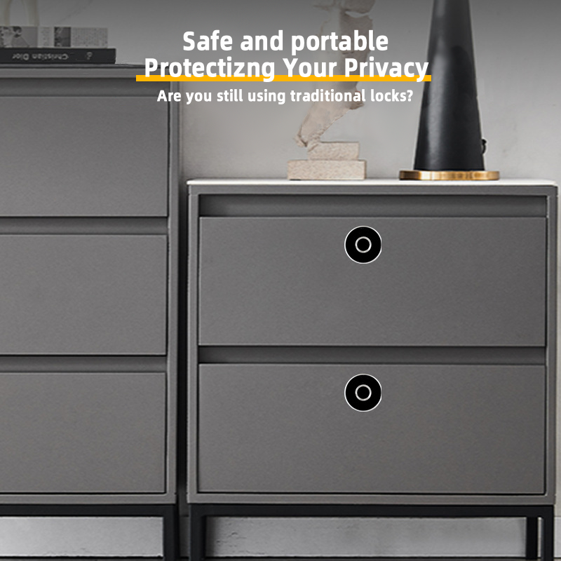 File Cabinet Drawer - オフィス用亜鉛合金製電動スマート生体認証指紋引き出しファイルキャビネットロック（家具キャビネット用）