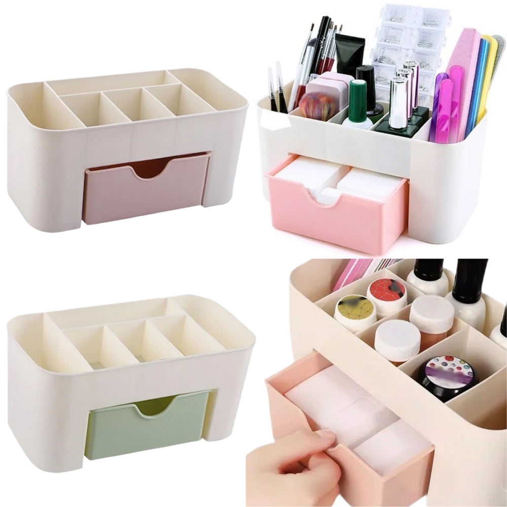 File Cabinet Drawer - ネイルアートオーガナイザーデスクトップ引き出し化粧品収納ボックス化粧ブラシオーガナイザーボックスジュエリー口紅マスクコンパートメント