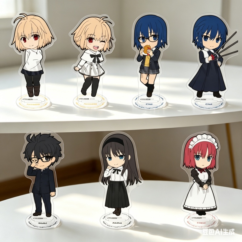 Standing Desk Electric - アニメ「月見姫」アークエイド・ブリュネスタッド10CMアクリルスタンドキーホルダー、アニメフィギュアデコレーション、デスクオーナメント、ファンへのギフト（卸売）