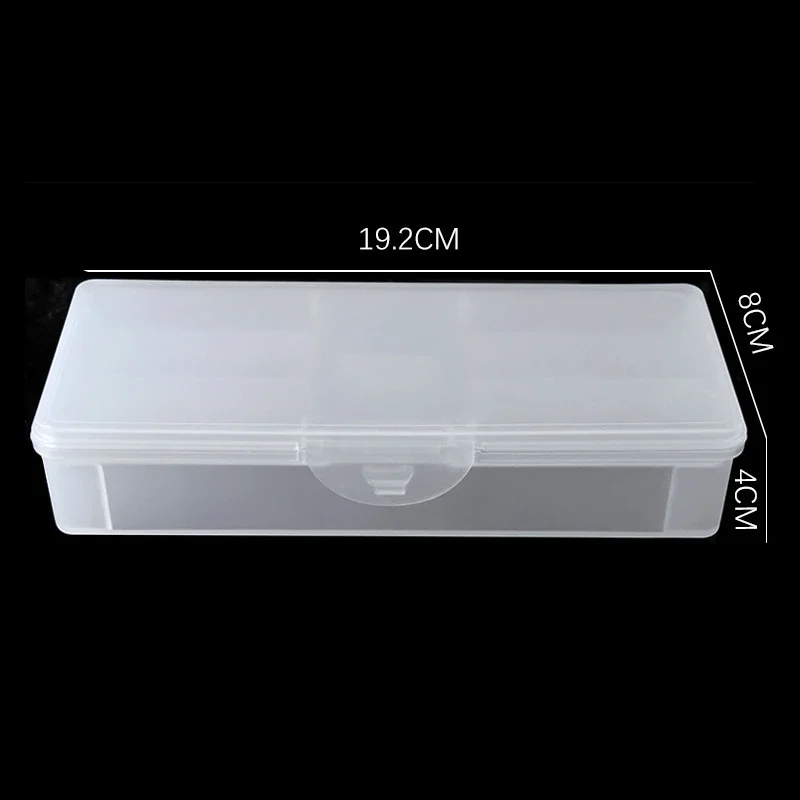 1Pc 長方形二層ネイルアートツール空の収納ボックスピンセッ - File Cabinet Drawer のレビューと価格