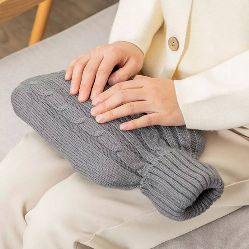 1個入りグレー湯たんぽカバー - 心地よい暖かさ、耐久性のあ - Home Office Cozy のレビューと価格