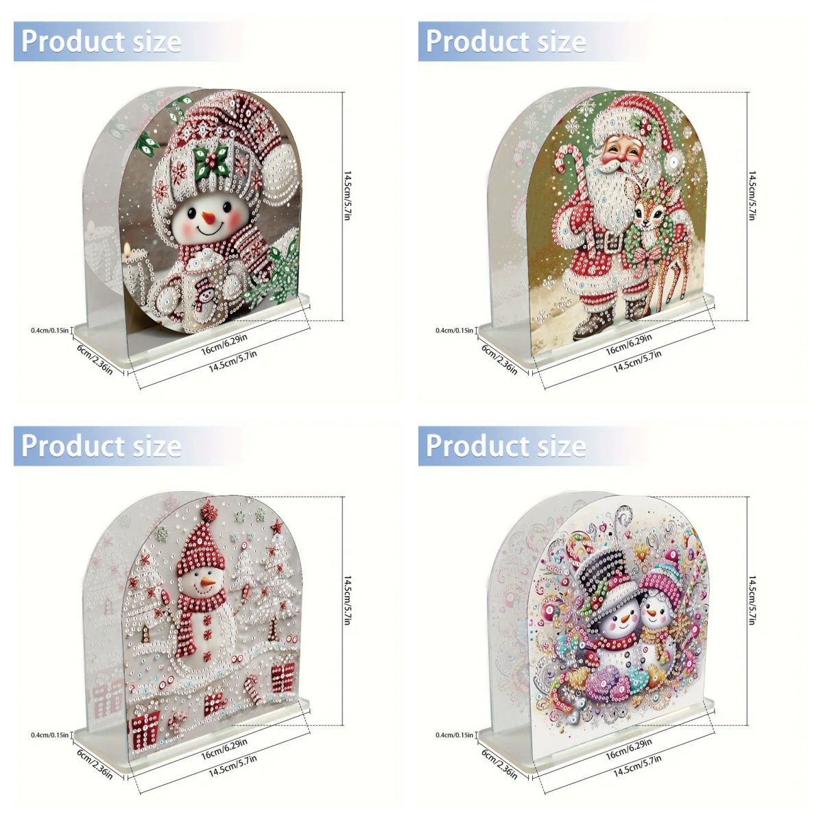 1 ピース/セット DIY クリスマスダイヤモンドアートティ - Home Office Bagas のレビューと価格