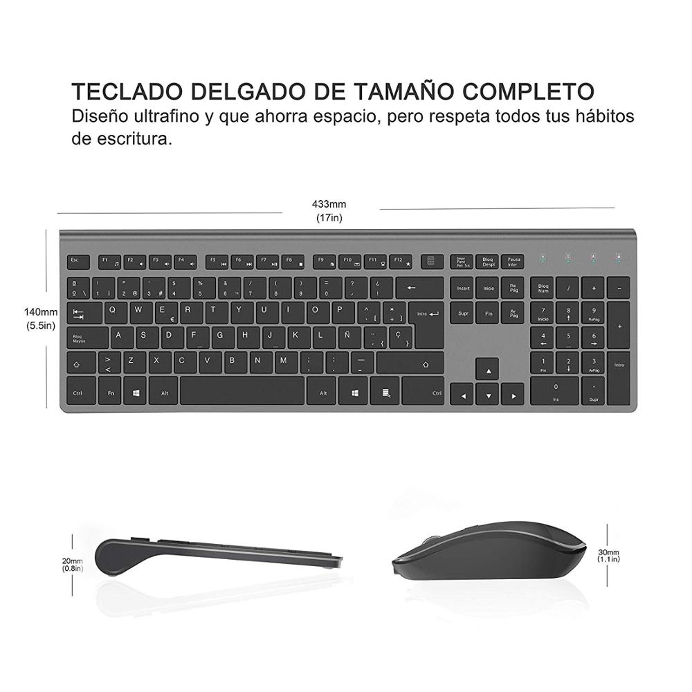 ワイヤレス人間工学に基づいたサイレントキーボードとマウスセッ - Home Office Layout のレビューと価格