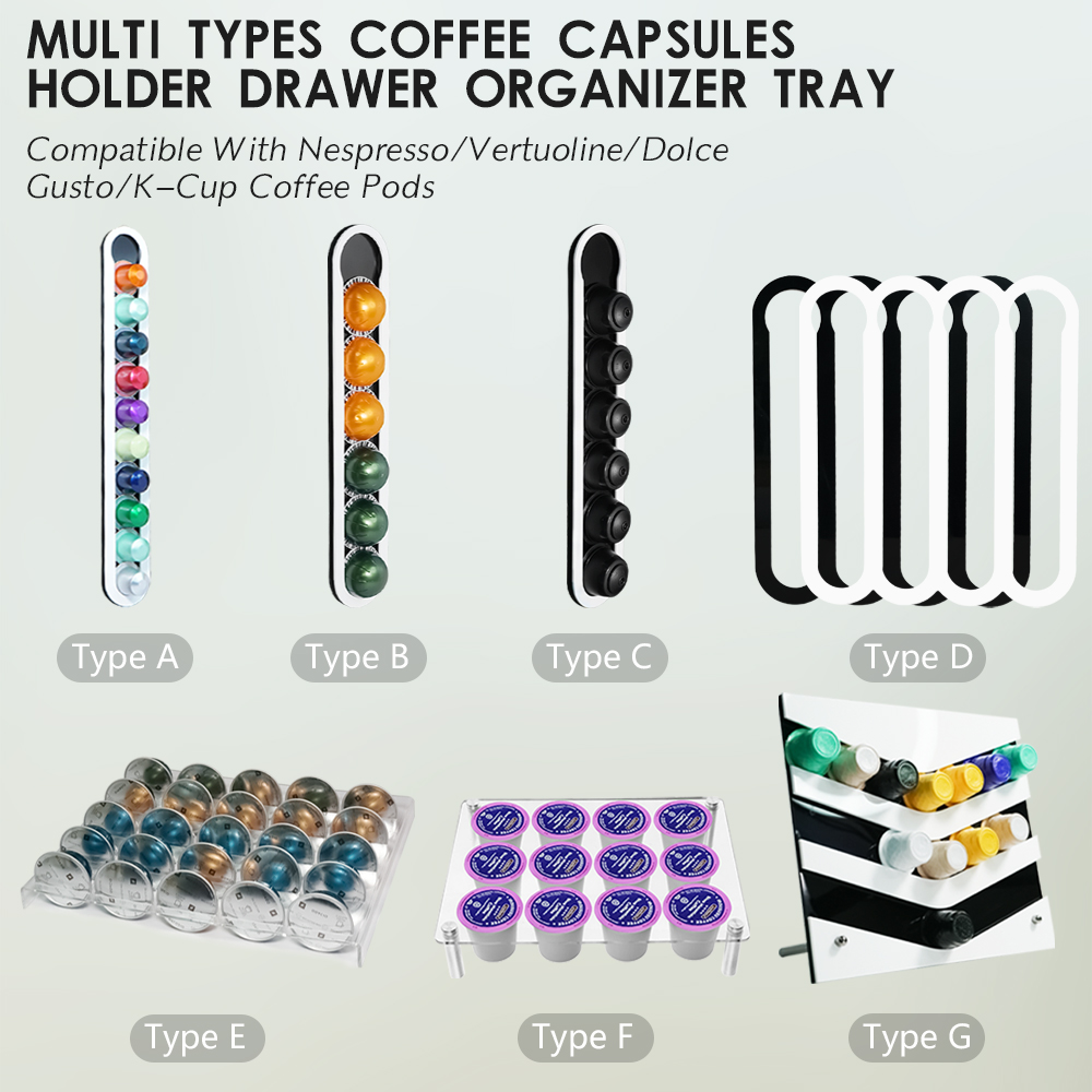 マルチタイプコーヒーカプセルホルダー引き出しオーガナイザート - File Cabinet Drawer のレビューと価格