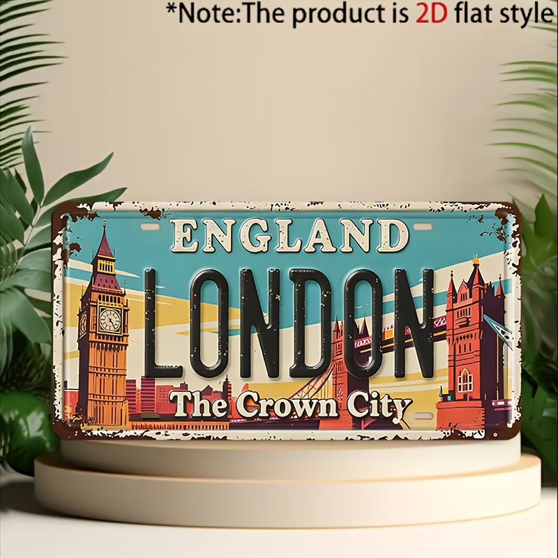 ロンドン イングランド ザ クラウン シティ ブリキ看板 - - Home Office London のレビューと価格