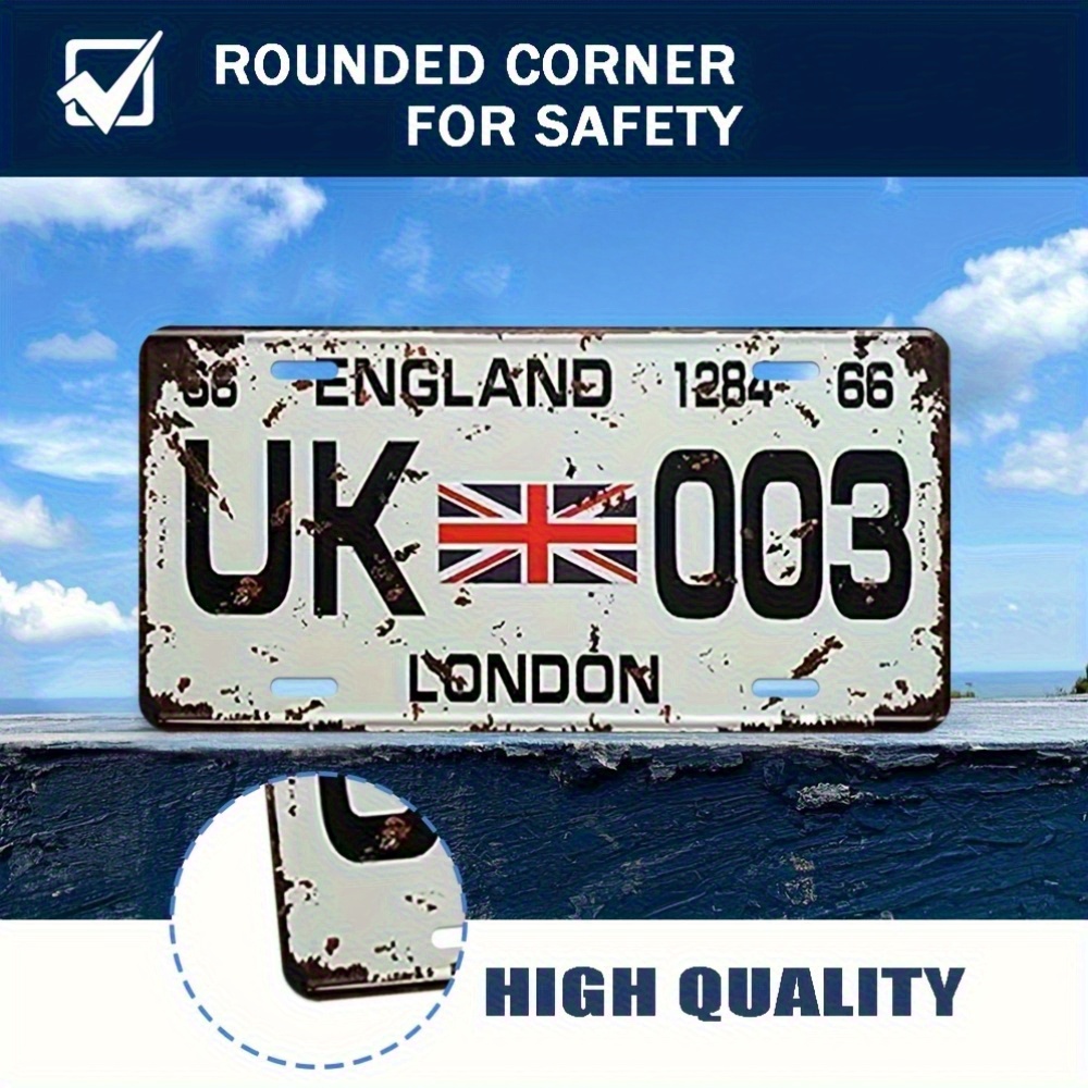 ヴィンテージ ロンドン イギリス ナンバープレート アルミニ - Home Office London のレビューと価格