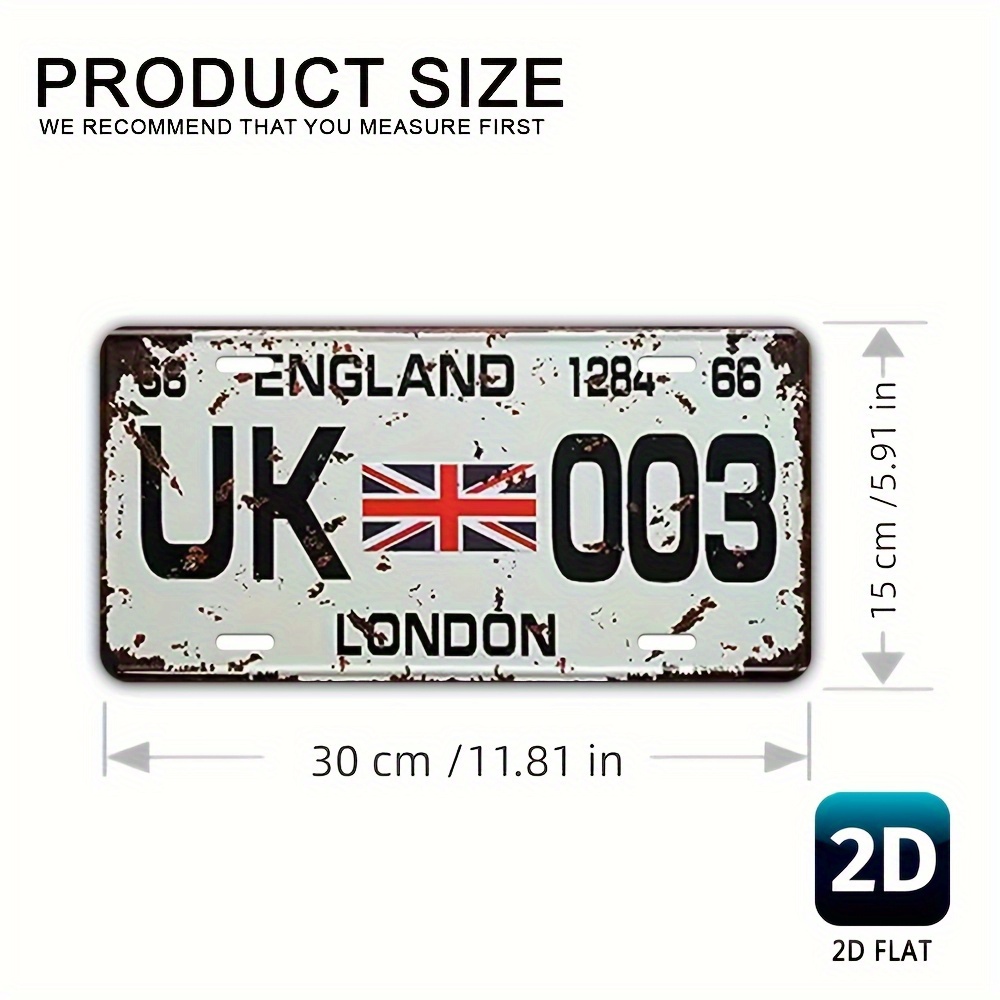 ヴィンテージ ロンドン イギリス ナンバープレート アルミニ - Home Office London のレビューと価格