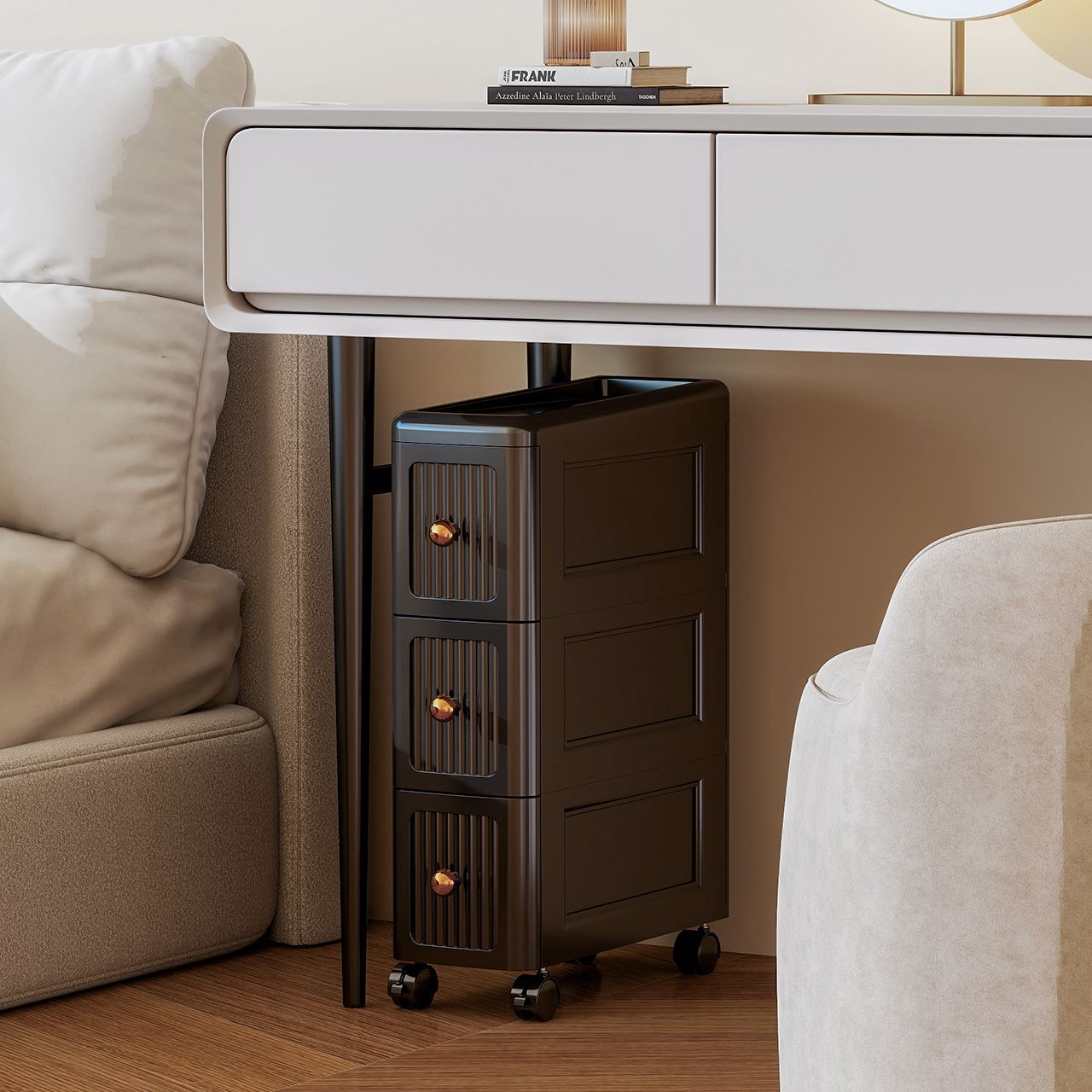 15CMの狭い隙間用引き出し収納キャビネット – キッチン、 - File Cabinet Drawer のレビューと価格