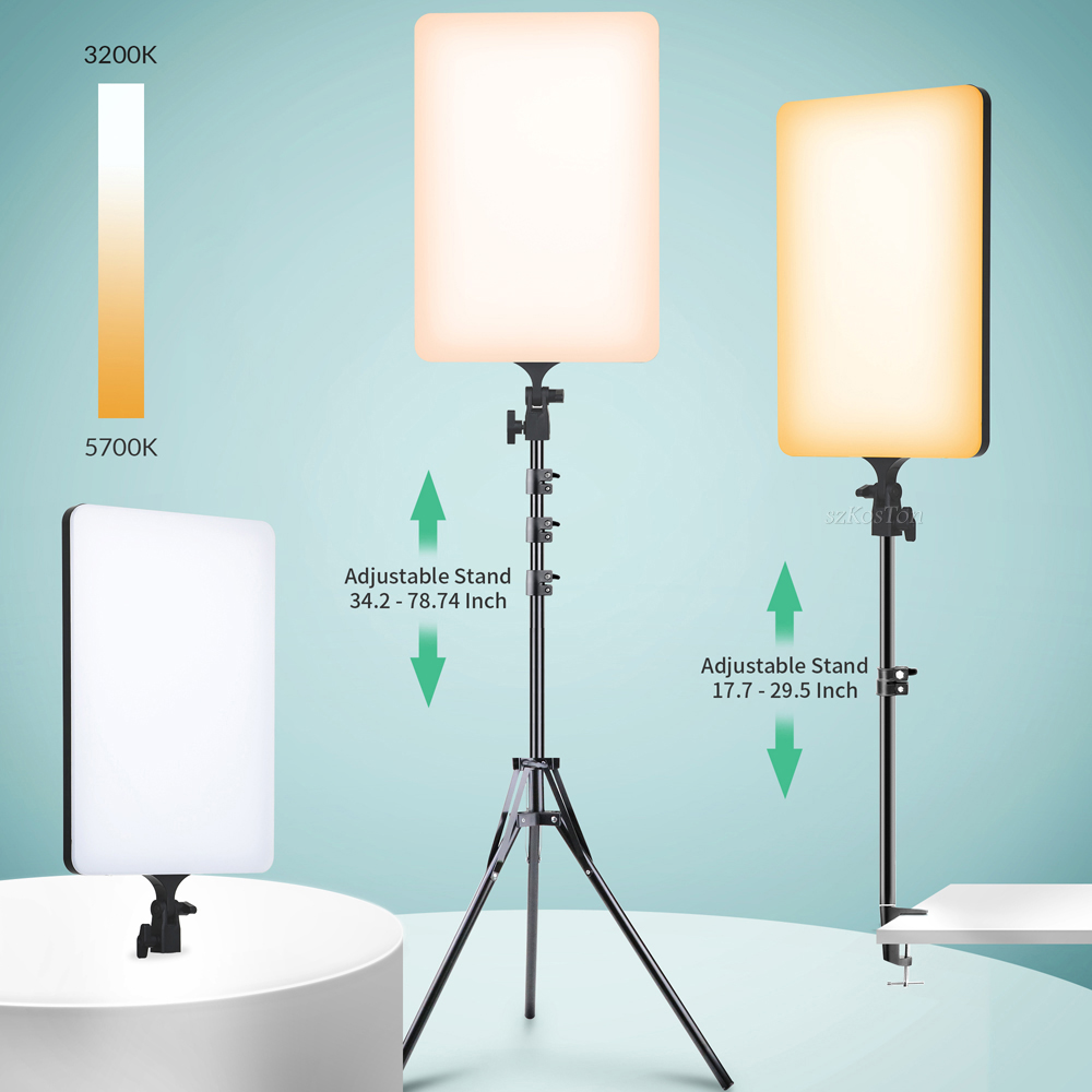 ポータブルLEDフォトスタジオライトパネル,Yダブルメイクア - Zoom Lighting Kit のレビューと価格