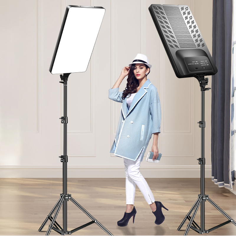 ポータブルLEDフォトスタジオライトパネル,Yダブルメイクア - Zoom Lighting Kit のレビューと価格