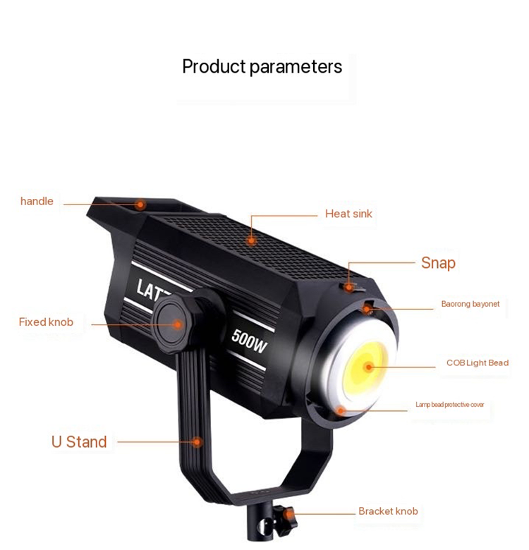 LATZZ 500W LEDビデオライト 2800k-680 - Zoom Lighting Kit のレビューと価格