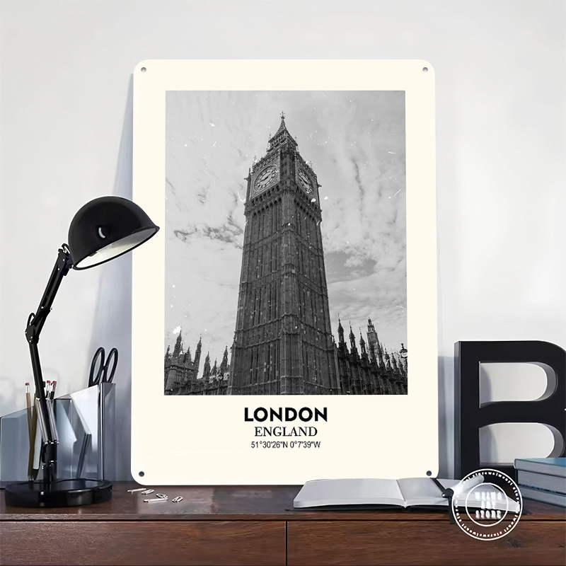 ロンドンビッグベンプリントポスターカスタマイズされたレトロウ - Home Office London のレビューと価格